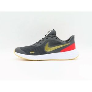 Nike Revolution 5 (GS) SK Smoke Grey/Metallic Gold shoes women’s size 8.5